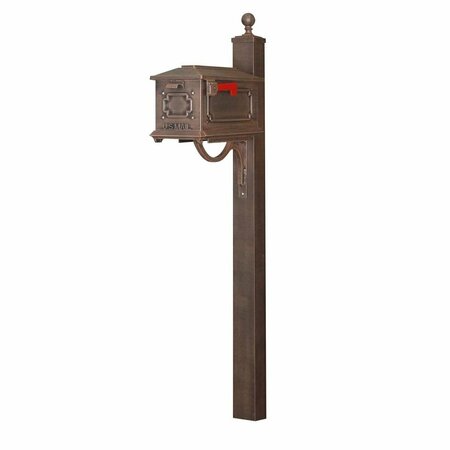 SPECIAL LITE Kingston Curbside with Springfield Mailbox Post, Copper SCK-1017_SPK-710-CP